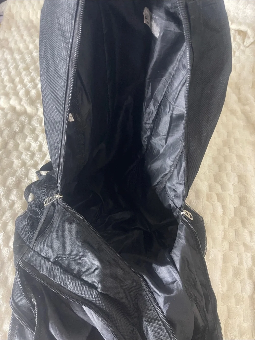 NWOT Black Backpack Green Accent & Jamaica Patch REFER TO PIC/VID 4 MISSING ZIP